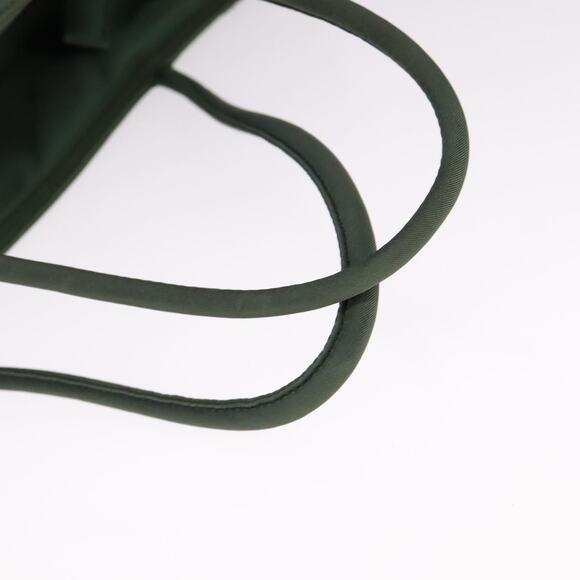 PRADA Hand Bag Nylon Green Silver - Picture 7 of 12